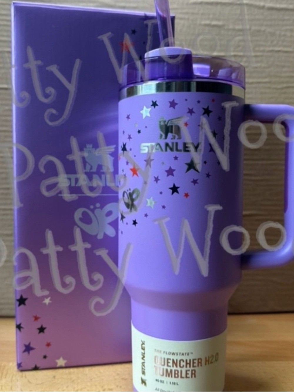 Olivia Rodrigo Stanley Purple Insulated Handle Tumbler with Star Accents